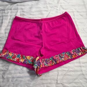Vintage Swim Cover Short Shorts w/Ruffle Sz XS